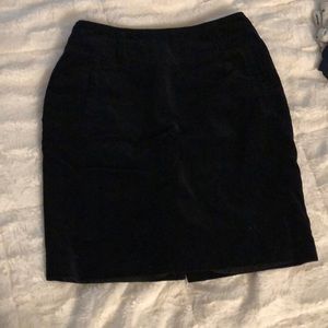 Velvet Pencil Skirt